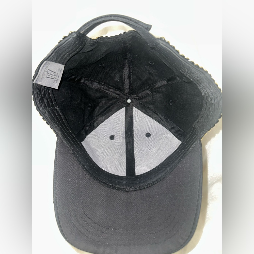 Gold rhinestone hat - Picture 6 of 7